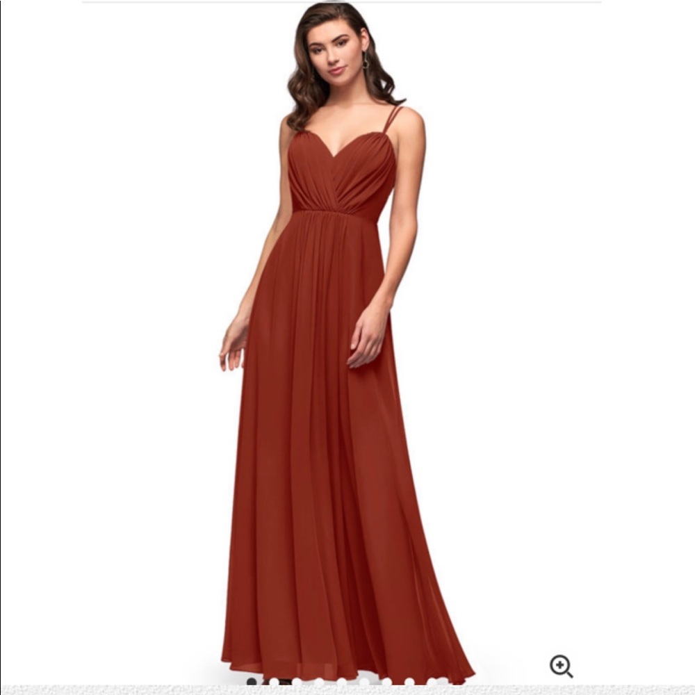 Rust Azazie Bridesmaid Dress A2